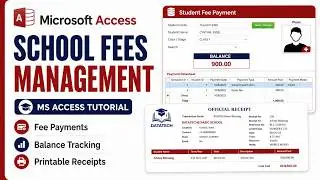 How to create School fees management database in MS Access