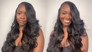 HOW TO: SIDE PART QUICKWEAVE WITH LEAVE OUT