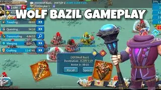 BIG SOLOS! WOLF BAZIL POV! - 3WAY KVK ACTION ! - Lords Mobile