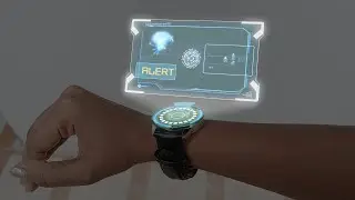 Hologram created and tracked in after effects