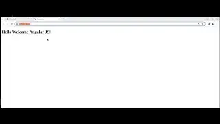 Angular JS first App