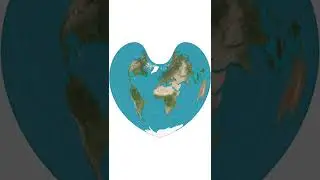What does a real map of the Earth look like?