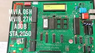 8085 Microprocessor to Add 8 Bit numbers using memory location