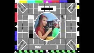 BBC1 Test Card F (20 Minutes) With Music - July 1996