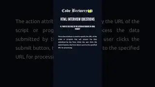 41. What is the role of the action attribute in HTML forms?