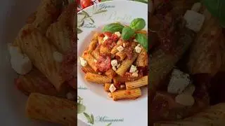 Ganz einfache Tomatensauce mit Pasta#shorts#kochen