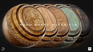 Wood Materials for substance painter +Tutorial Making a realistic wood material in substance painter