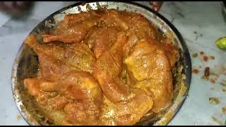 Chicken marinated for biryani