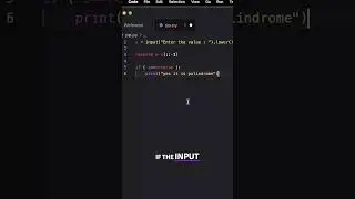 Palindrome Strings in python | 
