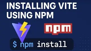 Installing Vite Using NPM | npm installation | Frontend | Build tool | fastest tool | trending tool