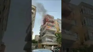 Haliliye’de yangın paniği: Siyah dumanlar binayı kapladı
