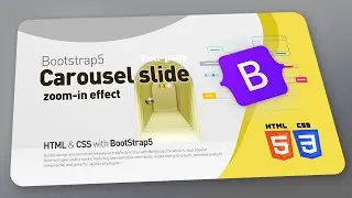 Bootstrap5 - Full Page Carousel slide zoom-in CSS effect
