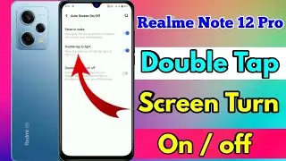 redmi note 12 pro double tap screen on off, redmi note 12 pro double tap setting