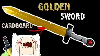 how to make cardboard sword fin's golden sword from adventure time