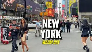 Here's What Times Square Looks Like on a Warm Spring Afternoon | NYC 4K