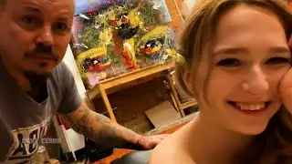 Сергей Симонов =Наструячил на Лизу= /Боди-арт