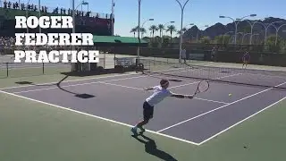 ROGER FEDERER & ALEX ZVEREV • FLYING ON THE PRACTICE COURT