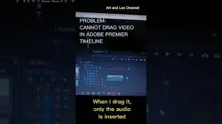 QUICK FIX: CANNOT DRAG VIDEO IN ADOBE PREMIERE PRO TIMELINE | VIDEO EDITING