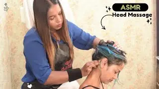 Irresistible Sleepy ASMR Head Massage By Lady Barber Sonam | Neck,Back & Hand Massage With Hair Wash