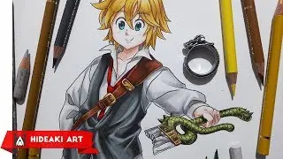 Speed Drawing Meliodas || Nanatsu no Taizai - The Seven Deadly Sins