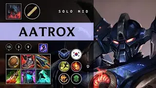Aatrox Mid vs Qiyana - KR Diamond Patch 26.01
