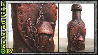 DIY Exclusive gift for a man. Personalized bottle decor