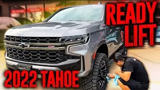 2022 CHEVY TAHOE GETS 3-INCH LIFT KIT + NEW WHEELS & TIRES !!!