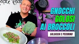GNOCCHI di BROCCOLI con SALSICCIA e PECORINO - Ricetta Golosa