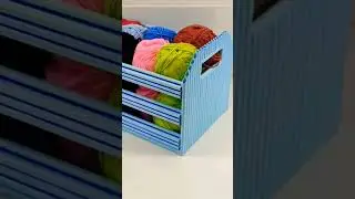 DIY Storage Basket #diybasket #diycrafts #storagebasket #shorts