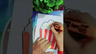 Cute Popcorn Drawing 