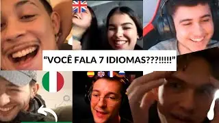💥 Poliglota Brasileiro Fala 7 Idiomas no Omegle/Ometv (Reação Gringa)