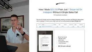 How I Made $23,135 From Just 1 Ad On Instagram Without A Single Sales Call (Coaching Business)
