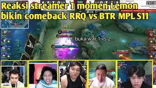Reaksi Stresmer RRQ vs BTR Alpha Game 2, Lemon bikin momen comeback!!!
