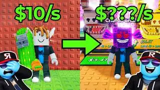 From Noob To Master BUT It's My Dad 😂 // Be A Lucky Block (Roblox)