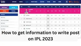 How to get content or material to write in IPL 2023 Event blogging || Event Blogging || IPL 2023