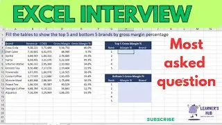 most asked questions in an Excel interview | Excel job interview | LEARNER'S HUB