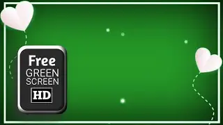 White heart green screen video effects | green screen heart background | heart green screen