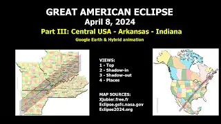 Great American Eclipse 2024, part III - USA - Arkansas & Missouri & Indiana