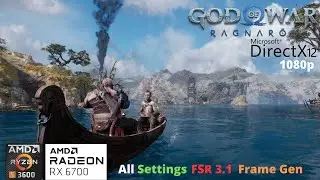 God of War Ragnarök - RX 6700 Benchmark Run | All Settings | FSR3.1 | FrameGen