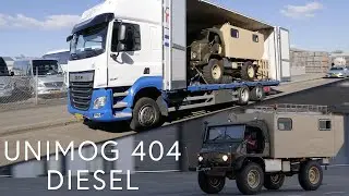 UNIMOG 404 Diesel with Power Steering, Transported to my new Workshop