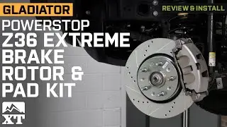 Jeep Gladiator JT PowerStop Z36 Extreme Truck and Tow Brake Rotor Review & Install