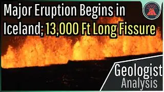 Iceland Volcano Eruption Update; Large Eruption Begins, Lava Flowing Towards Blue Lagoon