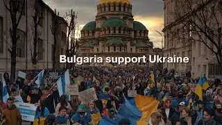 Peaceful procession in supports of Ukraine