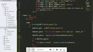 How to delete Posts From Admin | Complete CMS in php