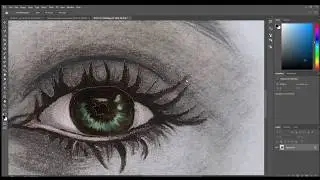 Adobe Photoshop - How to Color a Graphite Sketch by Reina Al-Sayegh