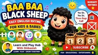 #kidzone  #funzone  #studyzone  Baa, baa, black sheep,Have you any wool?Yes, sir, yes, sir,...
