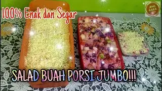Salad buah enak segar cocok untuk rame rame dan cuaca panas|porsi jumbo!!#saladbuah#resepsaladbuah