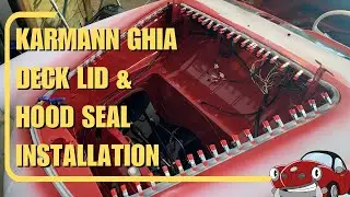 Karmann Ghia Hood Decklid Seals Drains and Hood Stop Installation