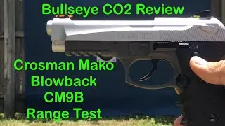 Crosman Mako Blowback CM9B CO2 BB Pistol (Test Shooting)