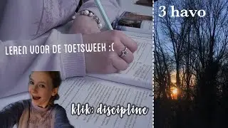 Leren voor mijn 1e toetsweek op de Havo // 💗Aesthetic💗